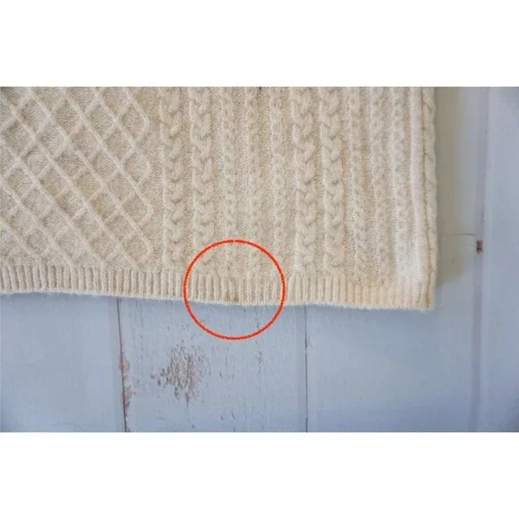 House Of Harlow 1960 Fisherman Cable Knit Sweater Dress, Size L - Picture 7 of 7